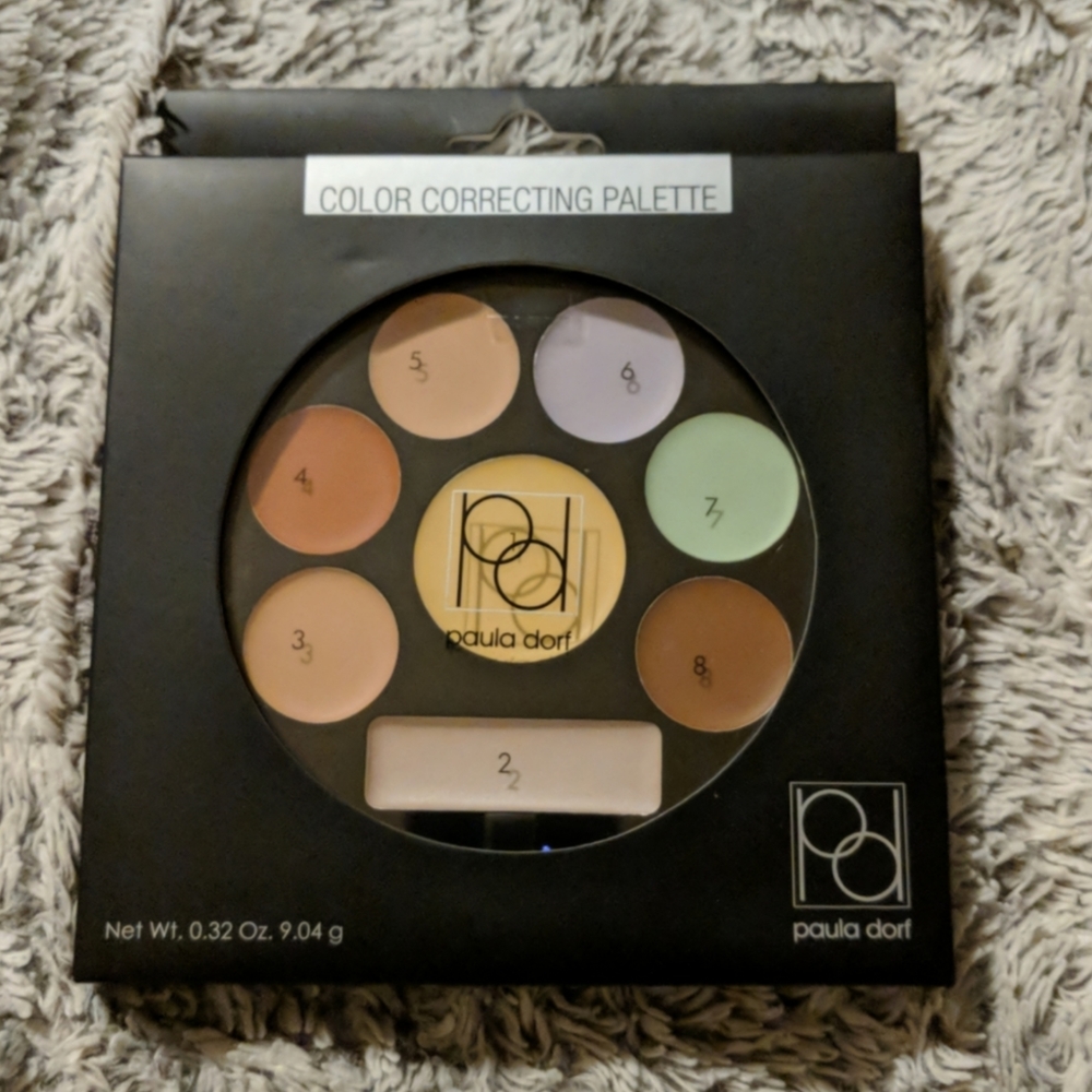 3 Face Skin Color Correcting Palette Paula Dorf NEW